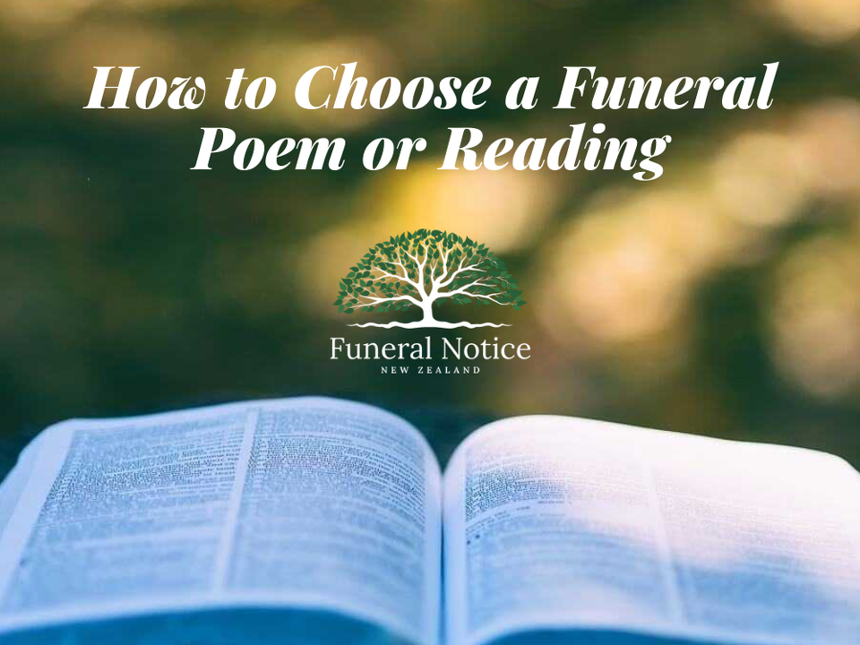 How to Choose a Funeral Poem or Reading